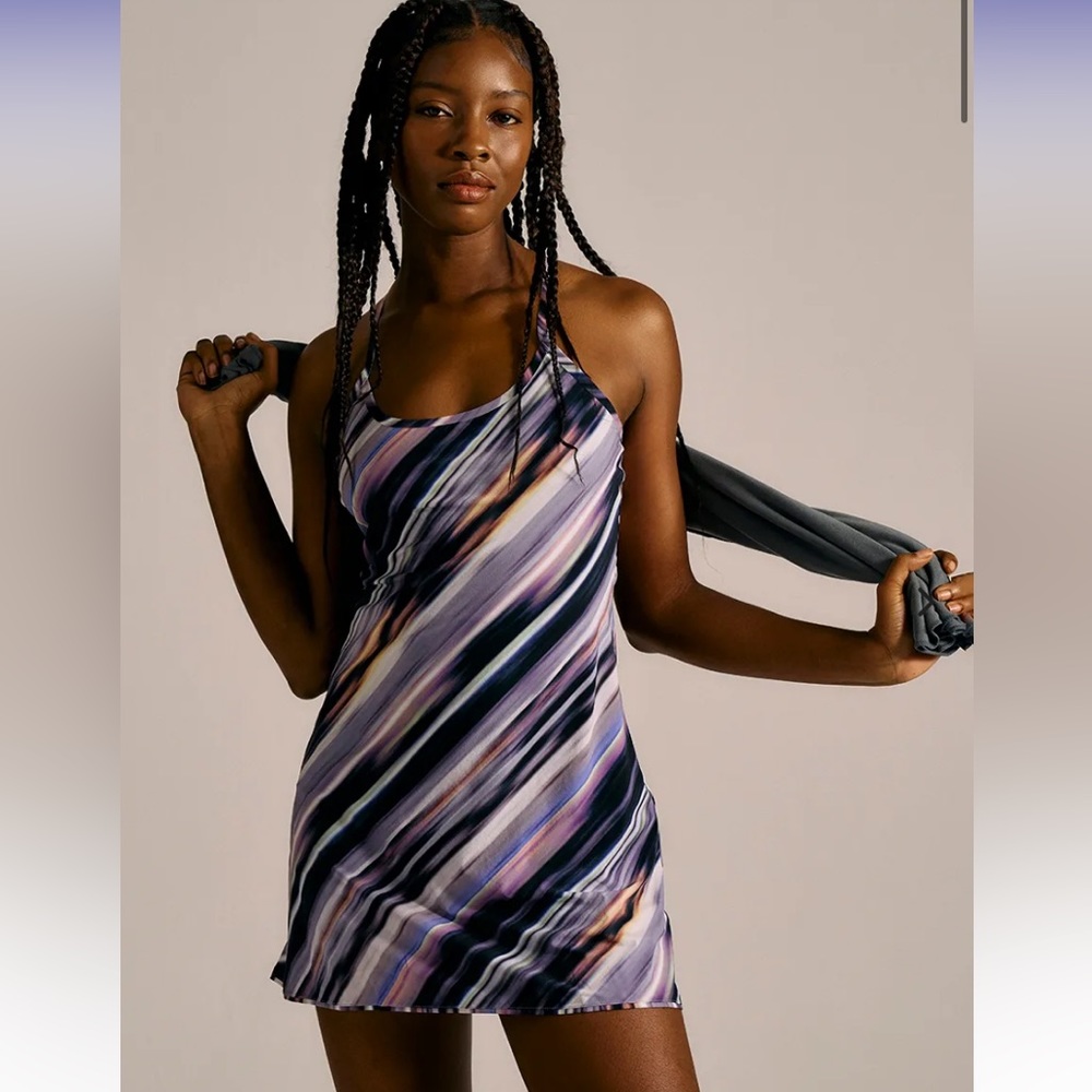 Bnwt outdoor voices rainstorm blur exercise 2.0 dress